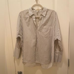 Joie oversized striped button down, small